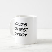 「世界一のカウボーイ」マグカップ コーヒーマグカップ (正面左)