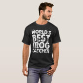 世界一のカエル捕獲王 Tシャツ (正面フル)