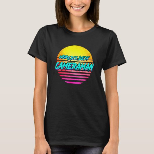 世界一のカメラマン アイデア Tシャツ (正面)