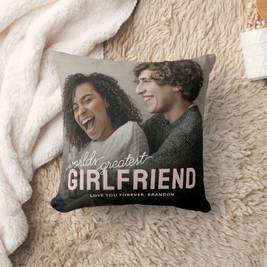 世界一のガールフレンド写真 クッション (ブランケット)