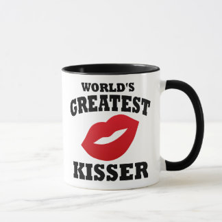 世界一のキスをする人 マグカップ