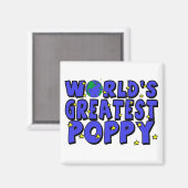 世界一のケシ マグネット (正面/裏面)