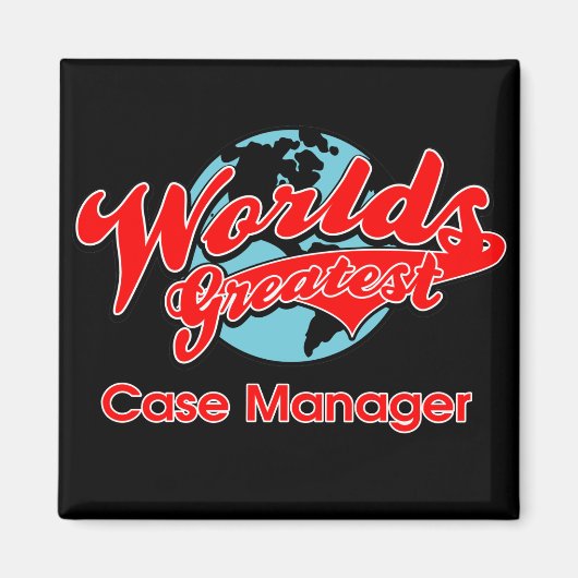 世界一のケースマネージャー マグネット (正面)