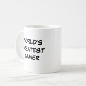 「世界一のゲーマー」マグカップ コーヒーマグカップ (正面左)