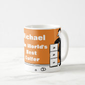 世界一のゴルファー コーヒーマグカップ (正面右)