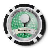 世界一のゴルファー | DIY名 ポーカーチップ (裏面)