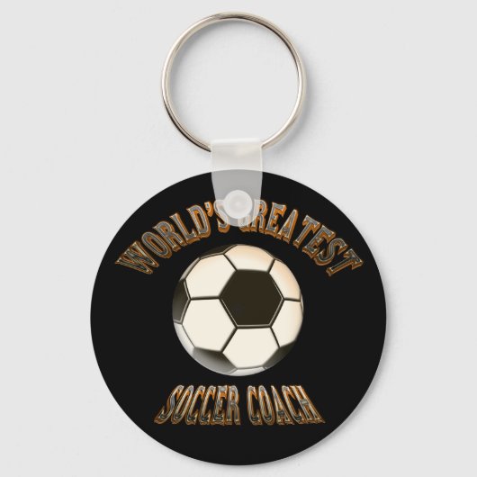 世界一のサッカーコーチ キーホルダー (正面)