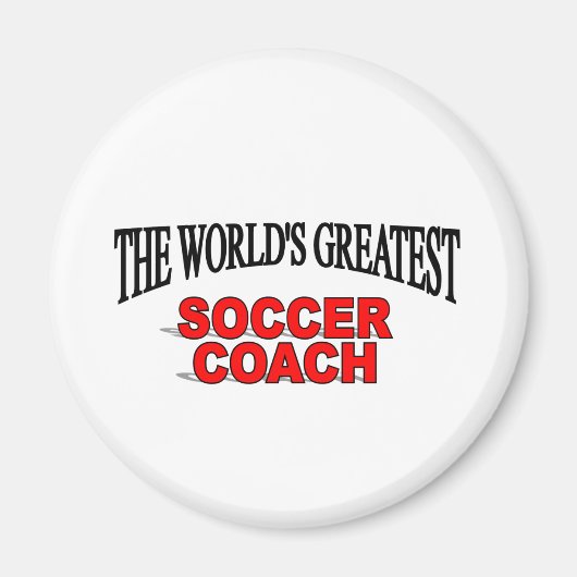 世界一のサッカーコーチ マグネット (正面)
