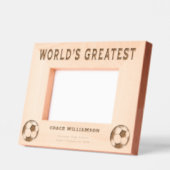 世界一のサッカーコーチ レーザー彫刻フレーム (左)