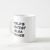 「世界一のサルサ先生」マグカップ コーヒーマグカップ (正面左)