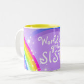 世界一のシスターレインボーバイオレットマグ ツートーンマグカップ (正面左)