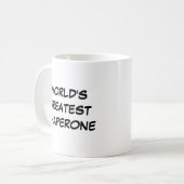 「世界一のシャペロン」マグカップ コーヒーマグカップ (正面左)
