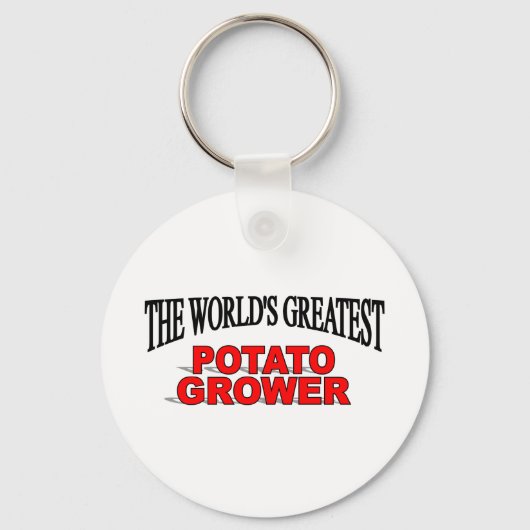 世界一のジャガイモ栽培者 キーホルダー (正面)