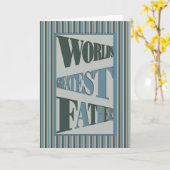 世界一のストライプの父 カード (黄色い花)