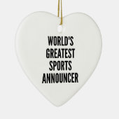 世界一のスポーツアナウンサー セラミックオーナメント (右)