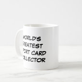 「世界一のスポーツカードコレクター」マグカップ コーヒーマグカップ (正面左)