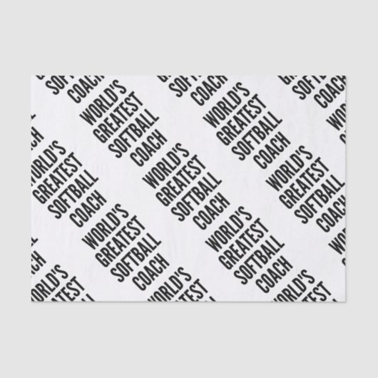 世界一のソフトボールコーチ 薄葉紙 (正面)