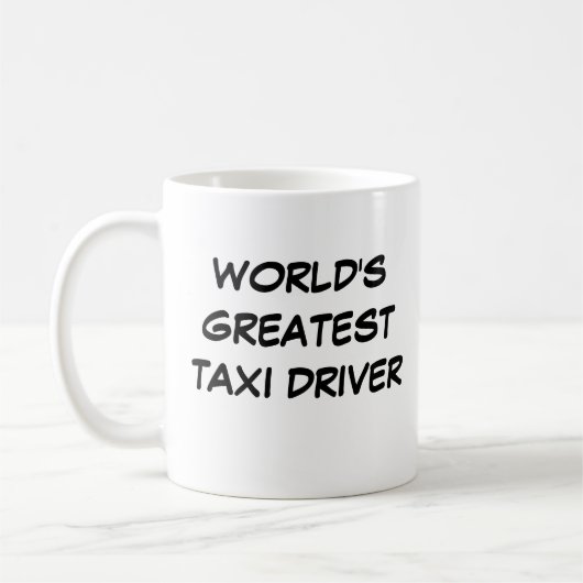 「世界一のタクシー運転手」Mug コーヒーマグカップ (左)