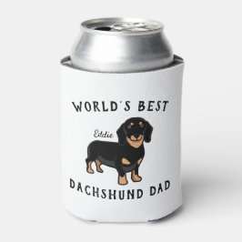 世界一のダックスフントのパパ カスタム犬の名前 缶クーラー