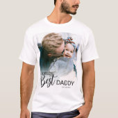 世界一のダディ | 写真 Tシャツ (正面)