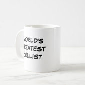 「世界一のチェリスト」マグカップ コーヒーマグカップ (正面左)