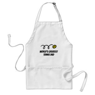 世界一のテニスパパBBQエプロンのお父さん スタンダードエプロン