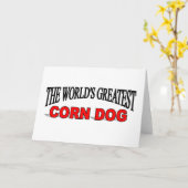 世界一のトウモロコシの犬 カード (黄色い花)