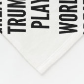 世界一のトランペット奏者 フリースブランケット (角)