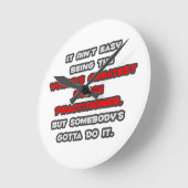 世界一のナース者のジョーク ラウンド壁時計 (傾斜)