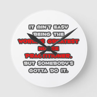 世界一のナース者のジョーク ラウンド壁時計
