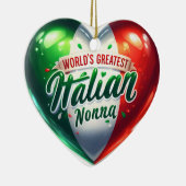 世界一のノナイタリアンハート セラミックオーナメント (右)