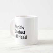 世界一のハゲ頭 コーヒーマグカップ (正面左)