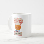 世界一のハンバーガーシェフ コーヒーマグカップ (正面左)