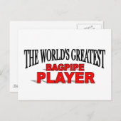 世界一のバグパイプ奏者 ポストカード (正面/裏面)