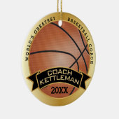 世界一のバスケットボールコーチ/選手 セラミックオーナメント (右)