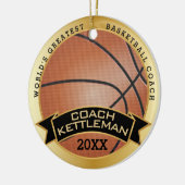 世界一のバスケットボールコーチ/選手 セラミックオーナメント (左)
