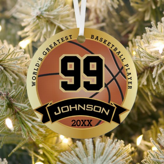 世界一のバスケットボール選手/コーチ メタルオーナメント (インサイチュ)