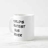 "世界一のバスドライバー"マグカップ コーヒーマグカップ (正面左)