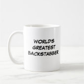 「世界一のバックスタバー」マグカップ コーヒーマグカップ (左)