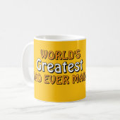 世界一のパパが作ったマグカップ コーヒーマグカップ (正面左)