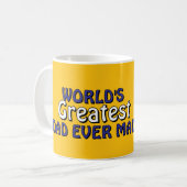 世界一のパパが作ったマグカップ コーヒーマグカップ (正面左)