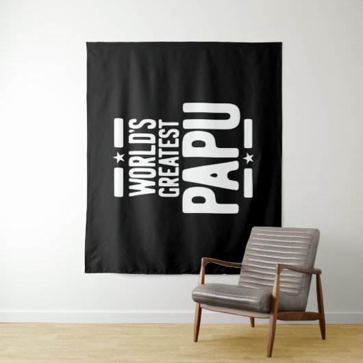 世界一のパパのお父さんプレゼント タペストリー (インサイチュ)