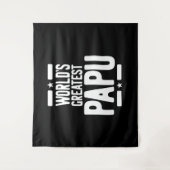 世界一のパパのお父さんプレゼント タペストリー (正面)