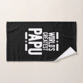 世界一のパパのお父さんプレゼント ハンドタオル (ハンドタオル)