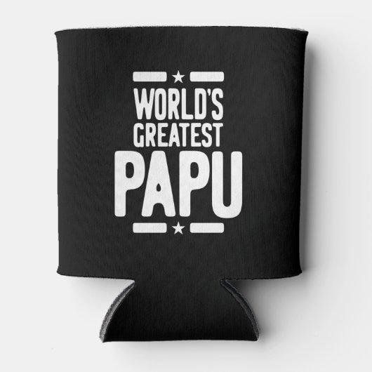 世界一のパパのお父さんプレゼント 缶クーラー (正面)