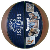 世界一のパパファイブコラージュ海軍 バスケットボール (縦)