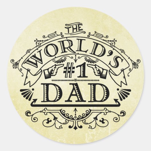 世界一のパパヴィンテージ隆盛 ラウンドシール (正面)