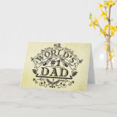 世界一のパパヴィンテージ カード (黄色い花)