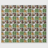 世界一のパパ写真コラージュ ラッピングペーパー (フラット)