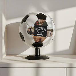 世界一のパパ父の日4写真コラージュ サッカーボール